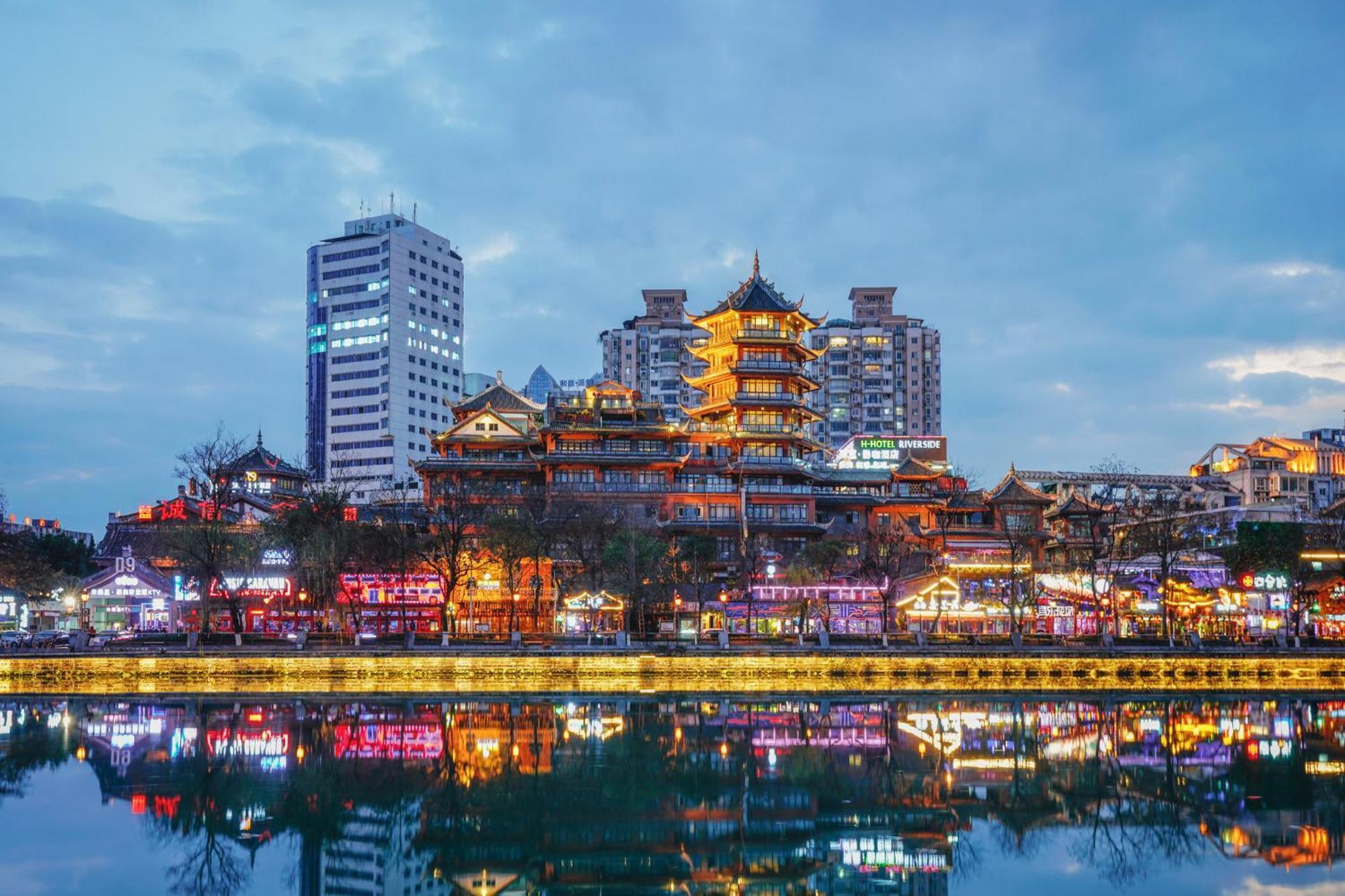 Holiday Inn Express Chengdu Gulou-Tianfu Square Chunxi Road Branch Buitenkant foto